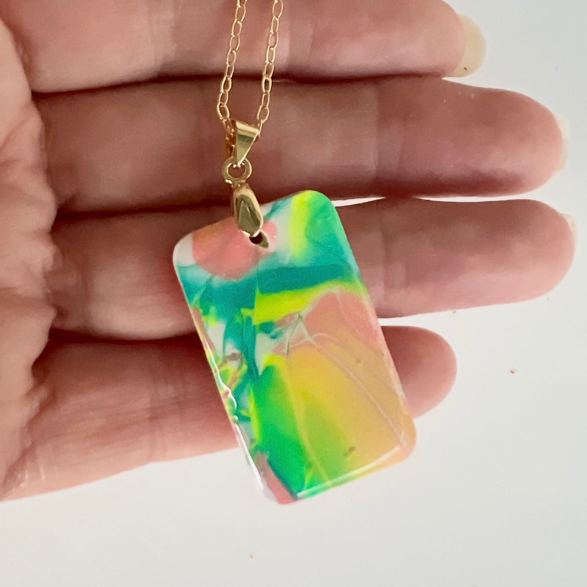 Pendant Set~Polymer Clay~Earrings ~Mokume Gane