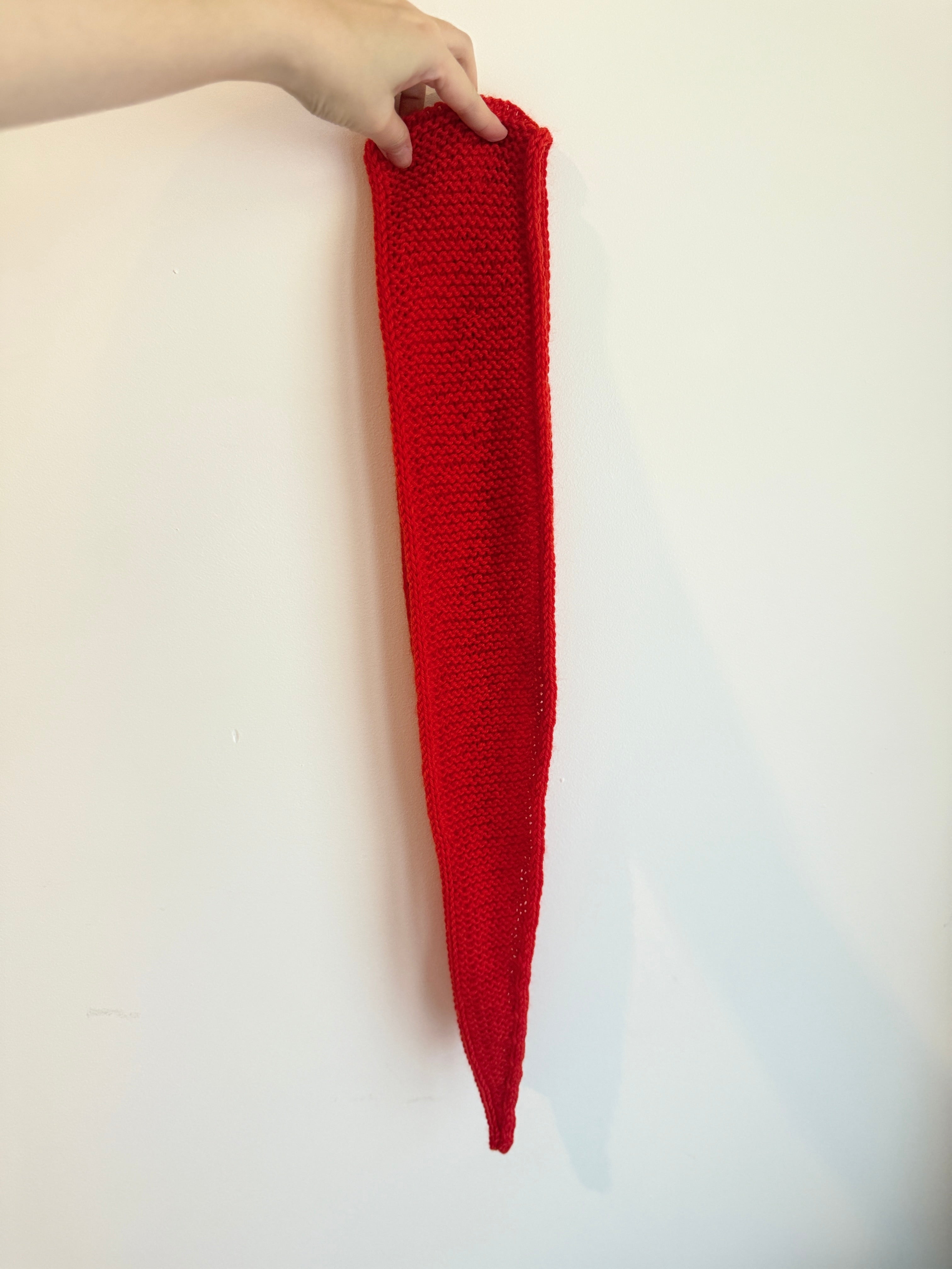 Knit sophie scarf in orange