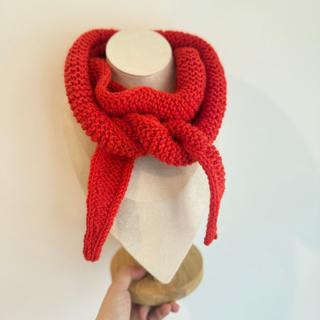 Knit sophie scarf in orange