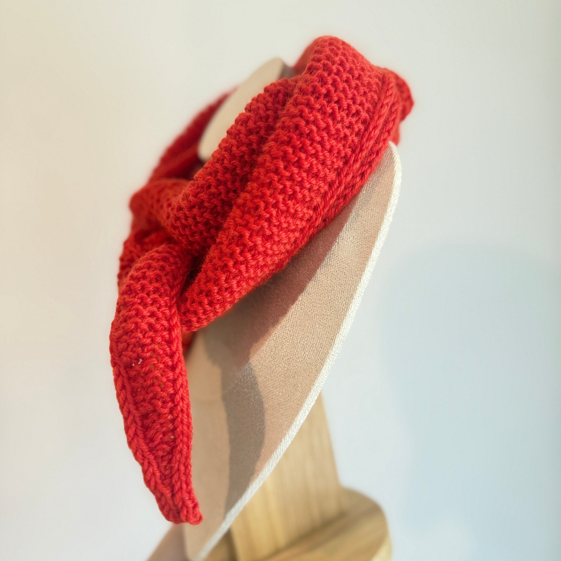 Knit sophie scarf in orange