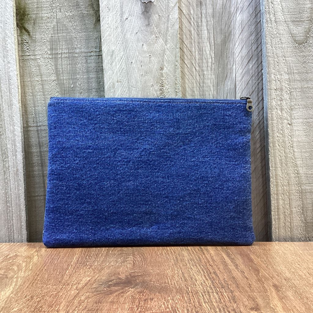 Handmade Upcycled Denim Pencil Case – Scraps