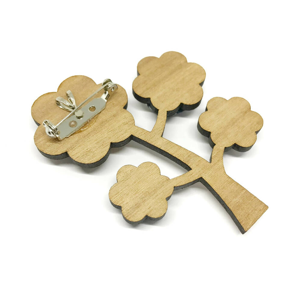 Kimono Tree Brooch