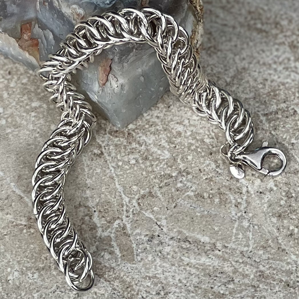 Sterling Silver Bracelet - "Serpent" design