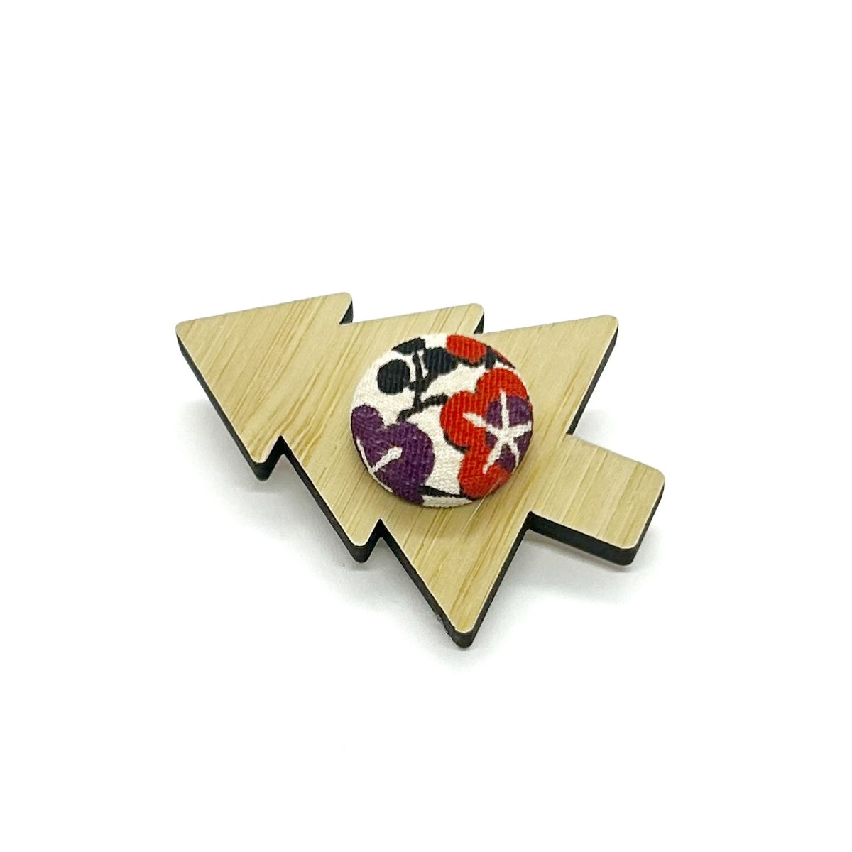 Kimono Christmas Tree Brooch with Gift Tin
