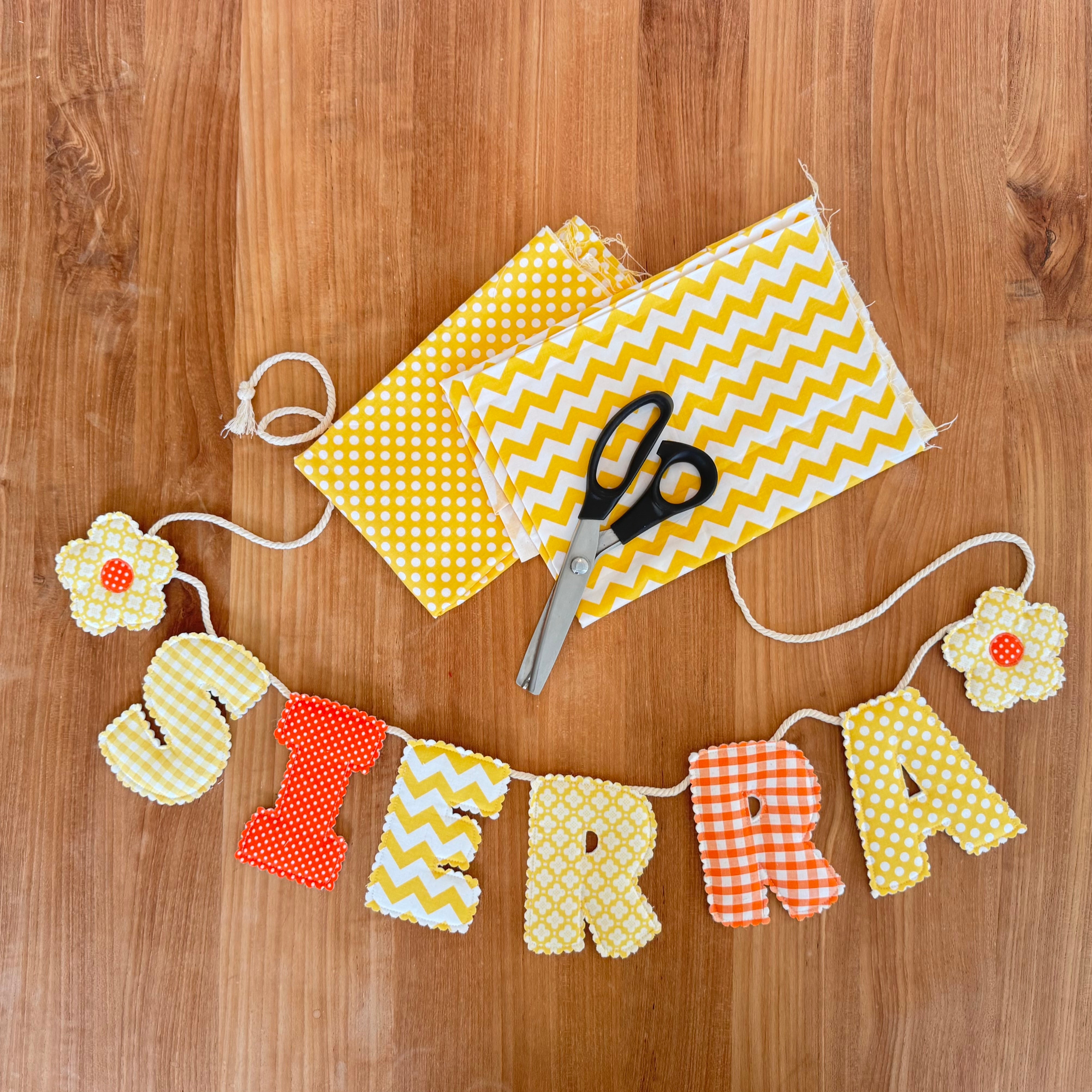 Personalised Handmade Bunting – Custom Name Banner
