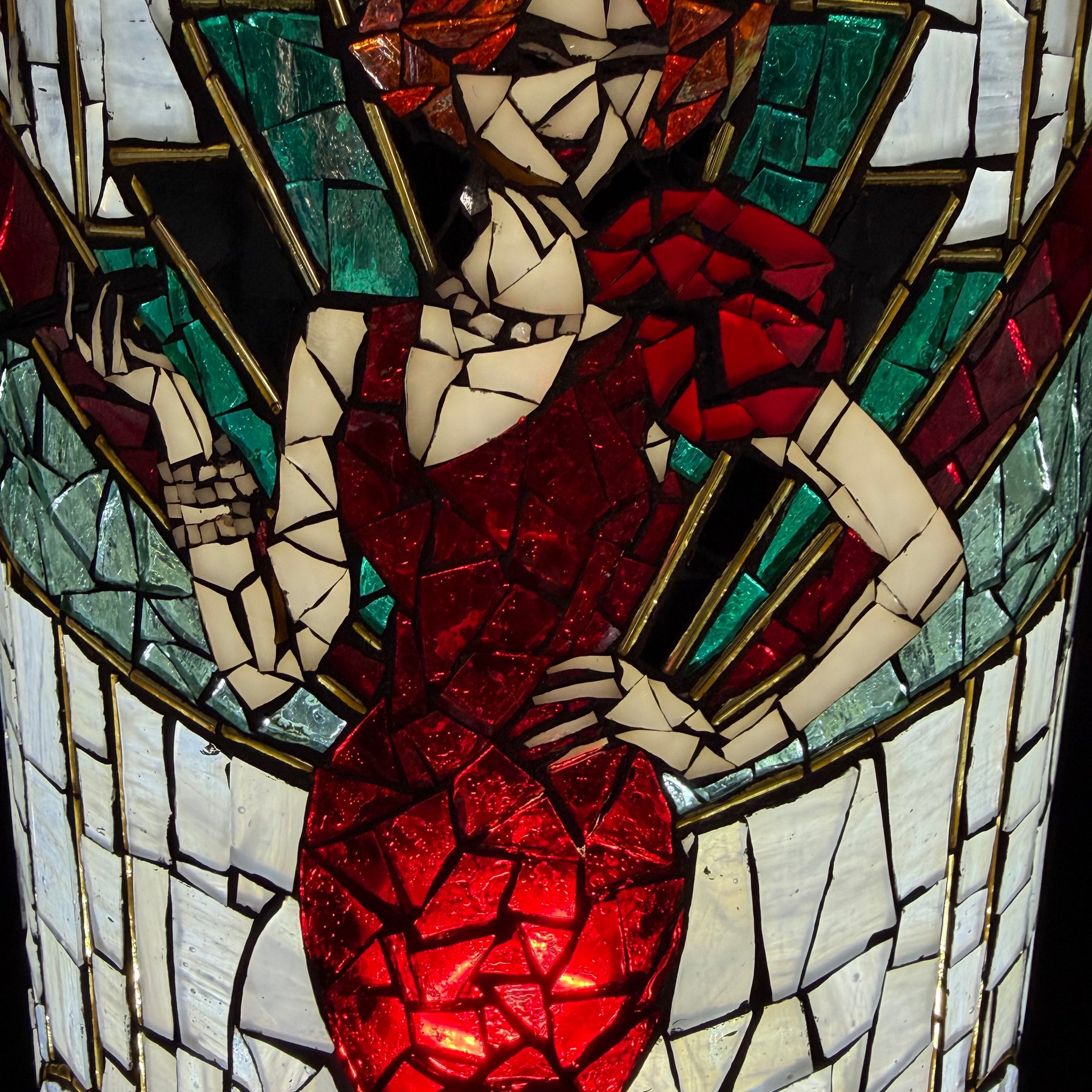 Myrtle – Handmade Art Deco Mosaic Votive
