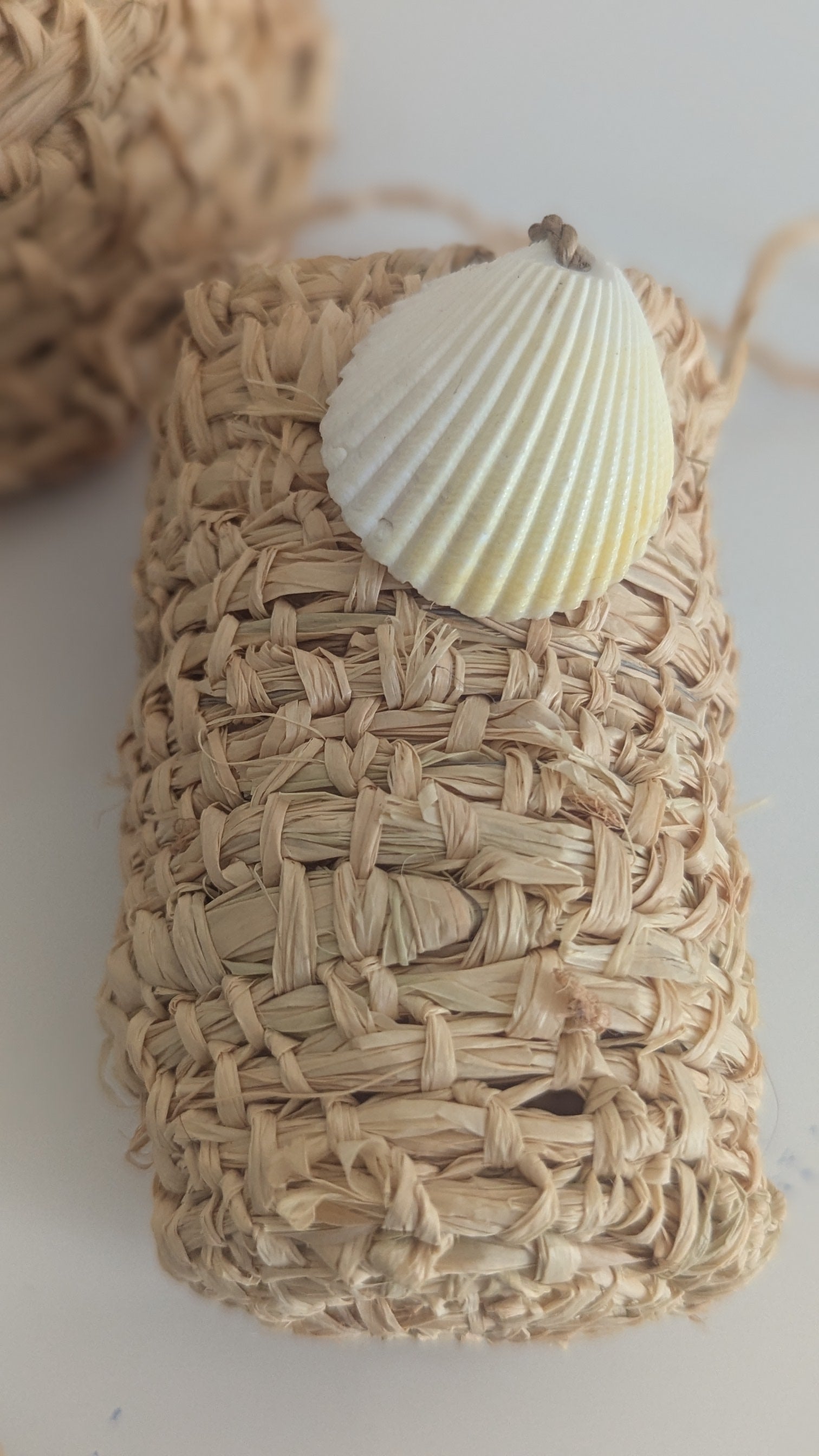 Beach Dilly Bag Set with Sea Shell detail - Boxed Gift Set