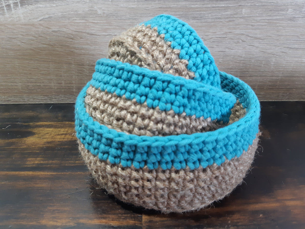 Crochet Basket Set (3)