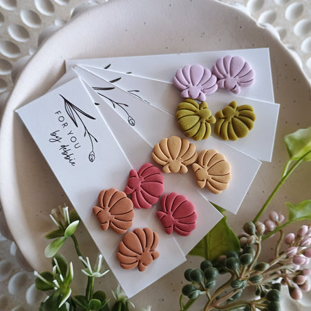 Sea shell stud earrings