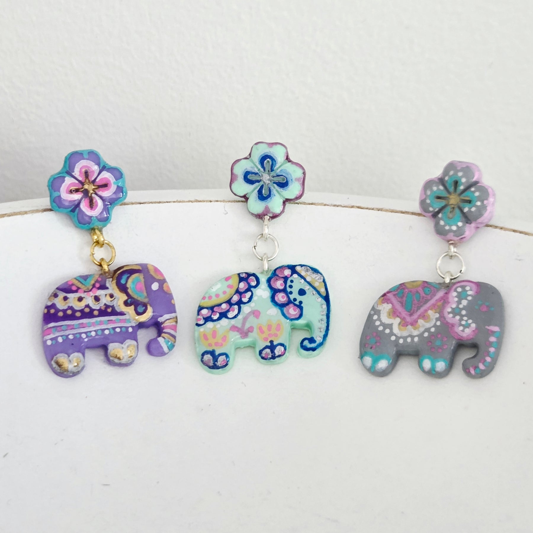 Little Lucky Elephant Earrings