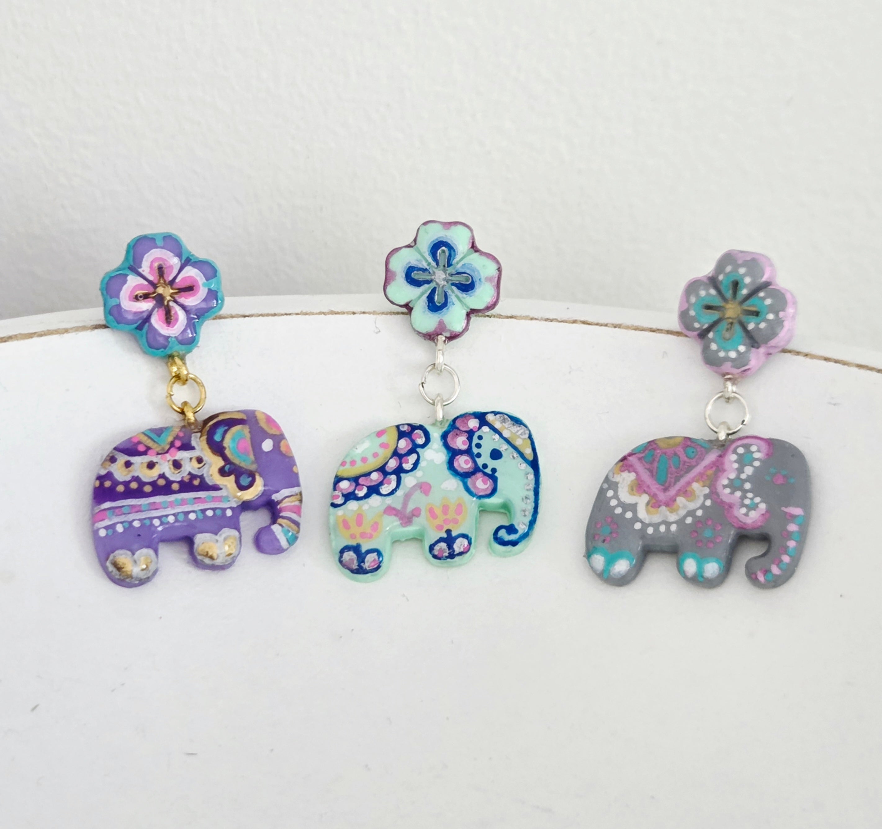 Little Lucky Elephant Earrings
