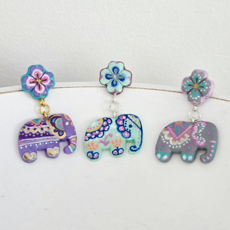 Little Lucky Elephant Earrings