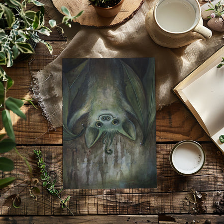 A5 Art Print - Frankie the Fiddleheaded Familiar