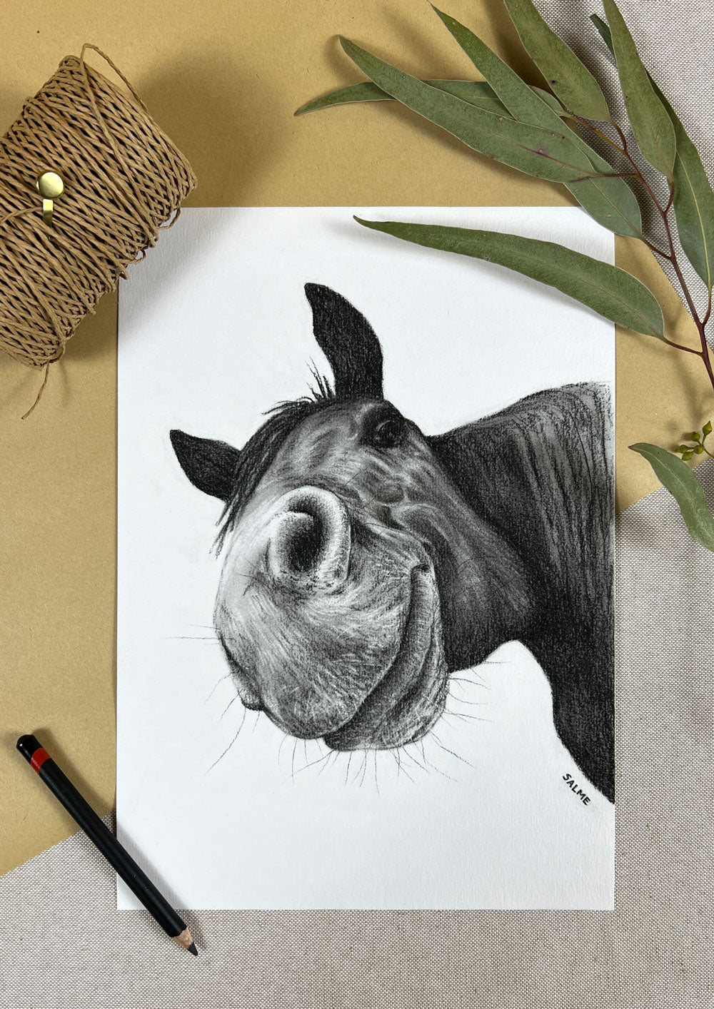 Horsing Around | Horse | Hand Drawn Original Artwork