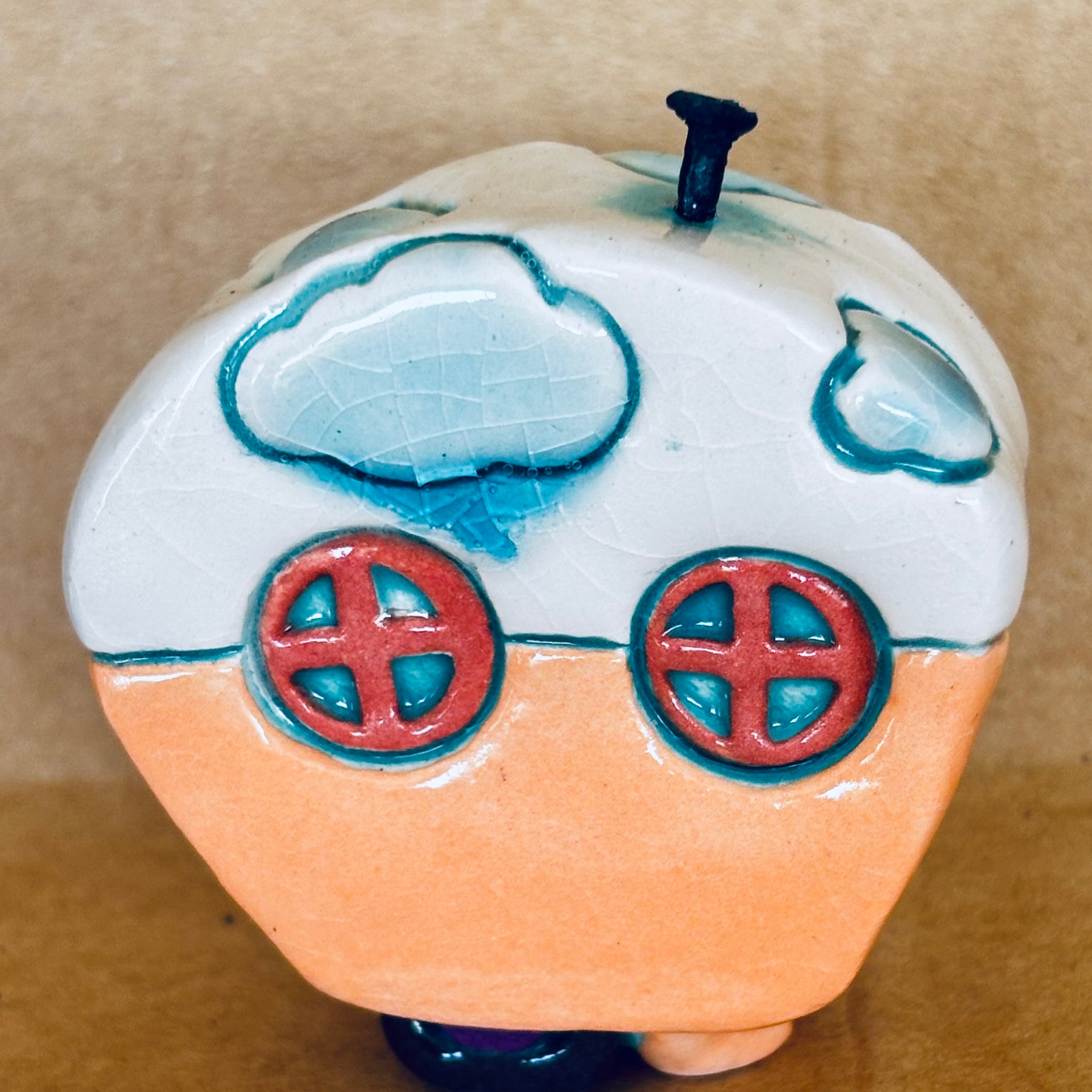 Small Retro Collectable Ceramic Caravan 7
