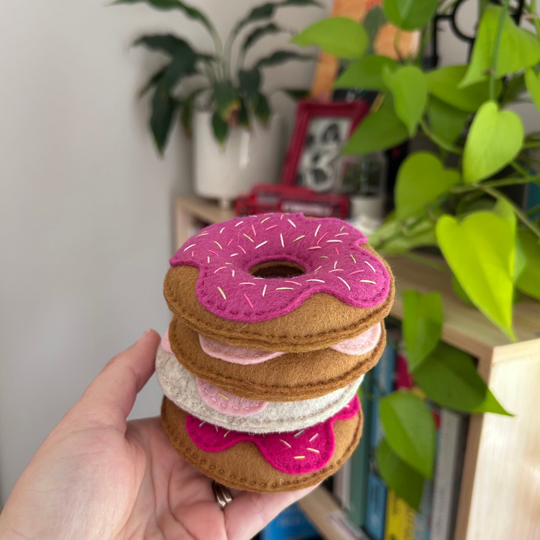Donut, play food, play kitchen, felt food
