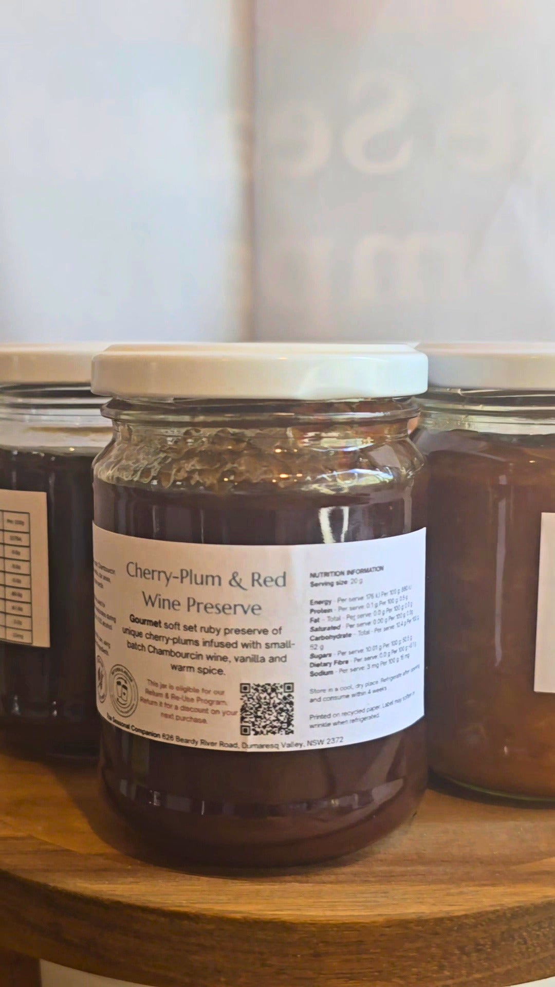 Cherry-Plum & Red Wine Preserve