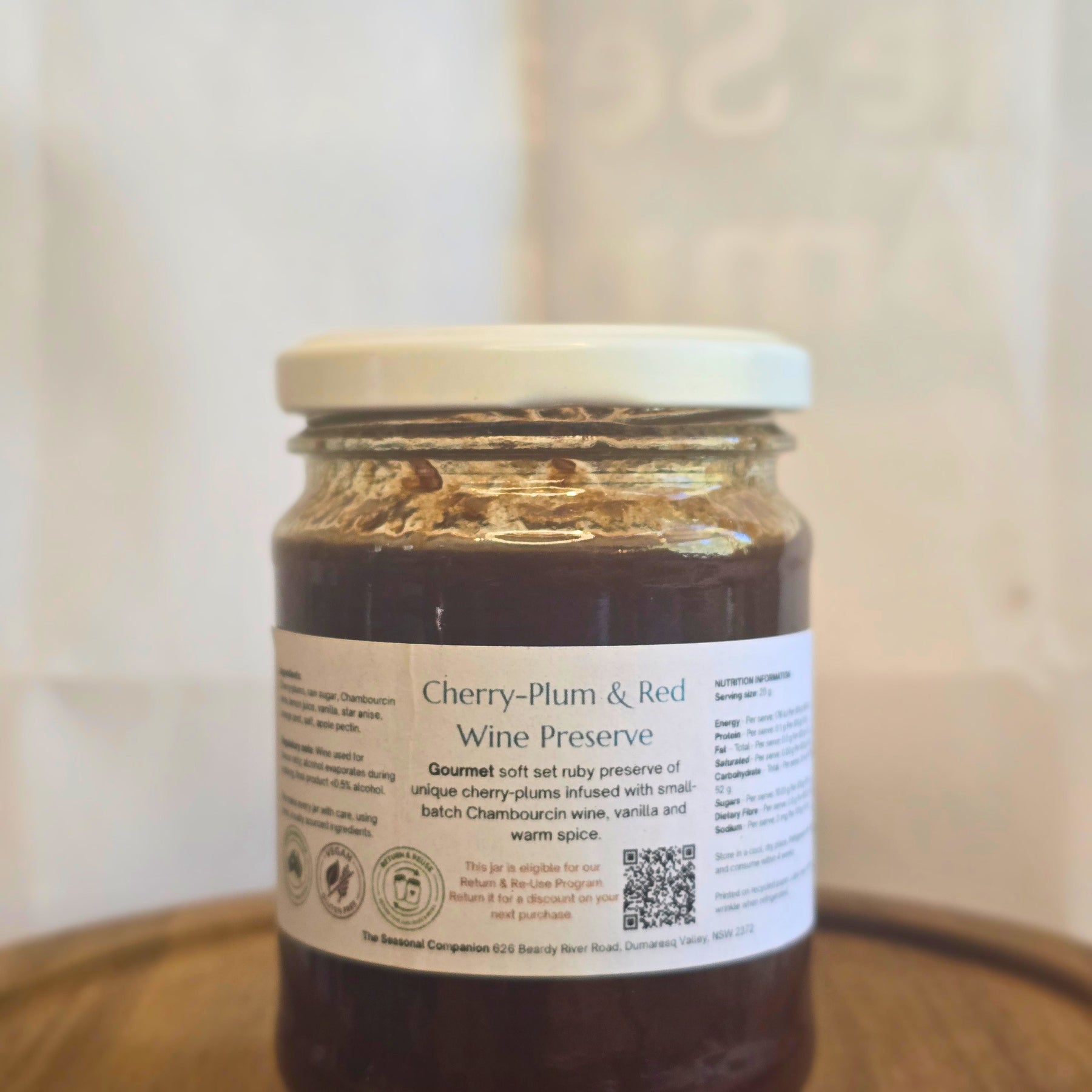 Cherry-Plum & Red Wine Preserve