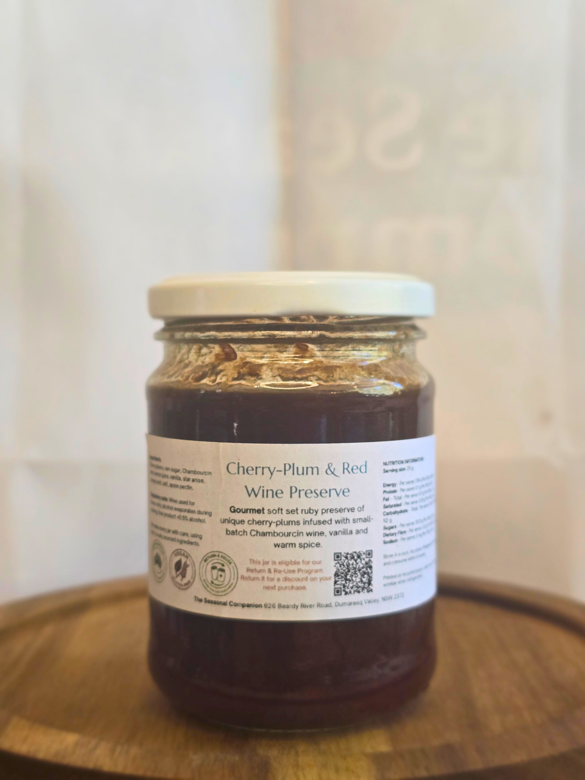 Cherry-Plum & Red Wine Preserve