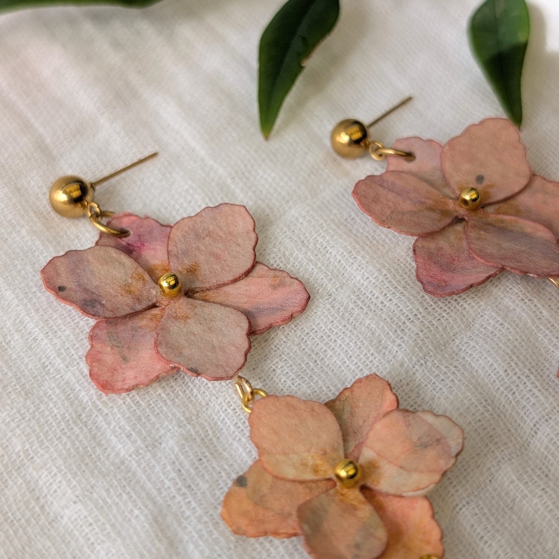 Handmade Gladiolus Floral Statement Earrings | Lightweight Paper Jewellery | Made to Order