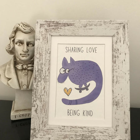 Sharing love mini art