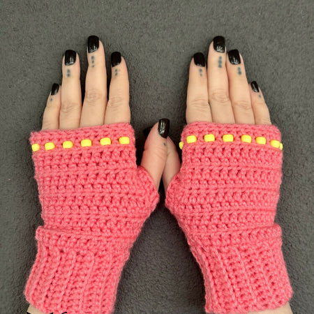 Easy Fidget Bead Gloves Crochet Pattern