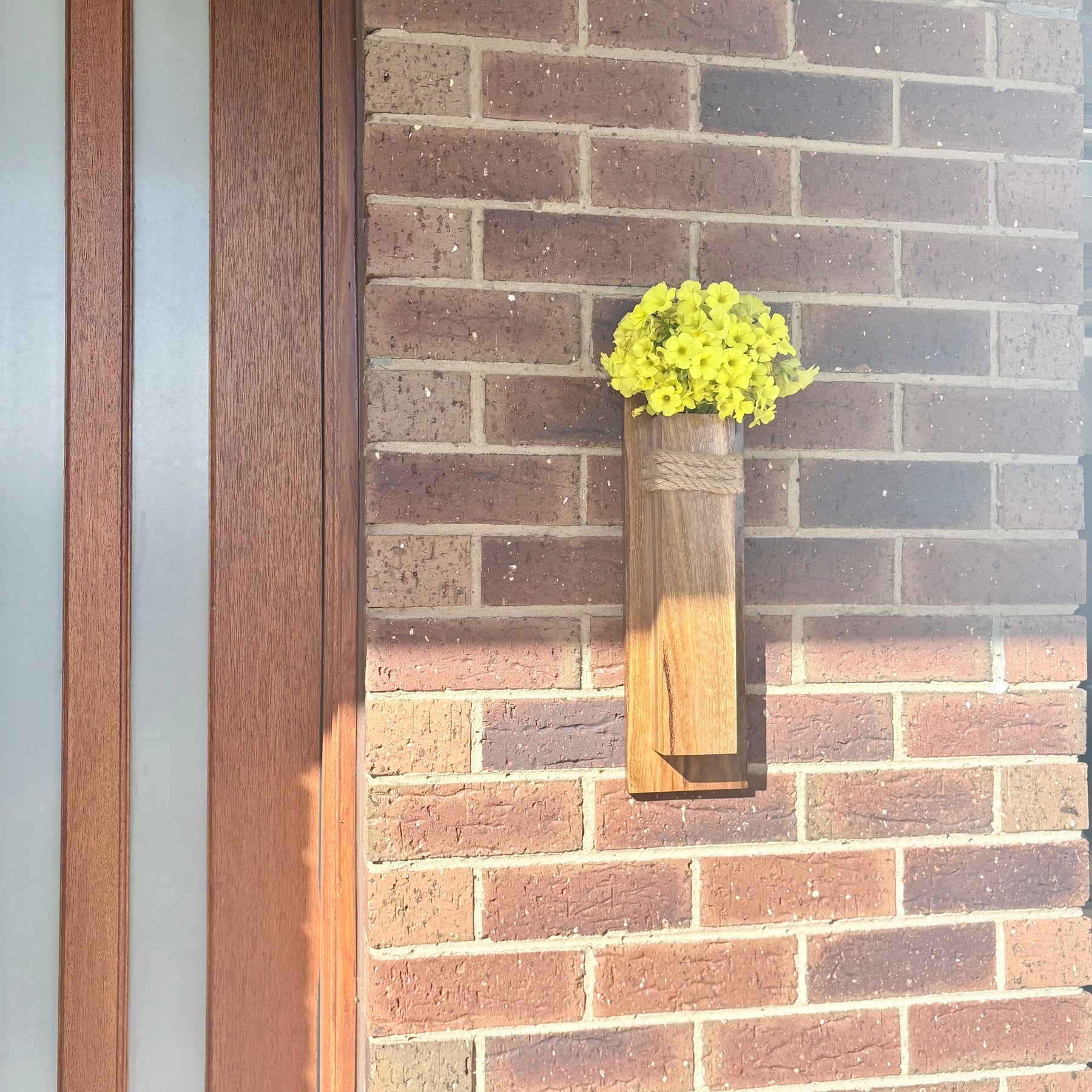 Spotted gum Wall pocket vase