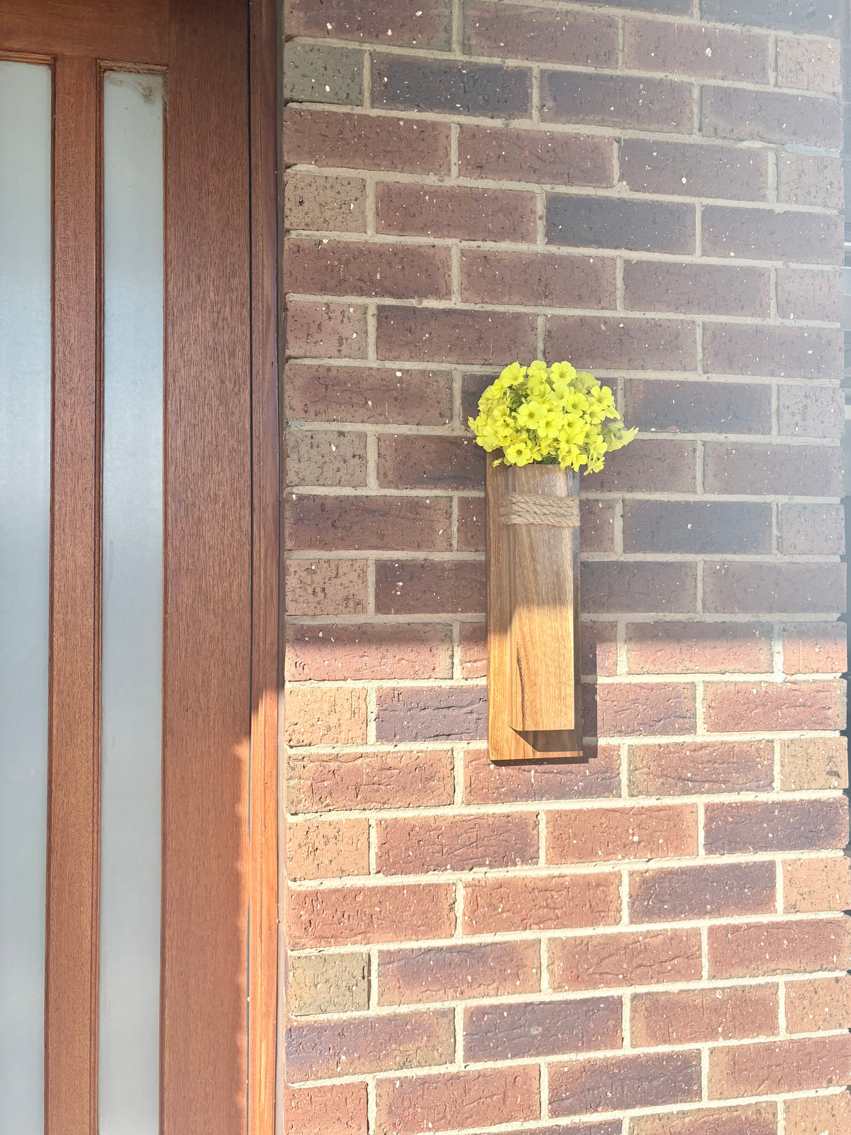 Spotted gum Wall pocket vase