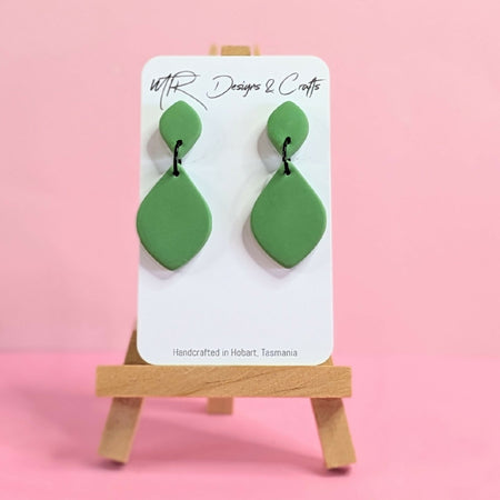 Verdant Dangles – Handmade Polymer Clay Earrings