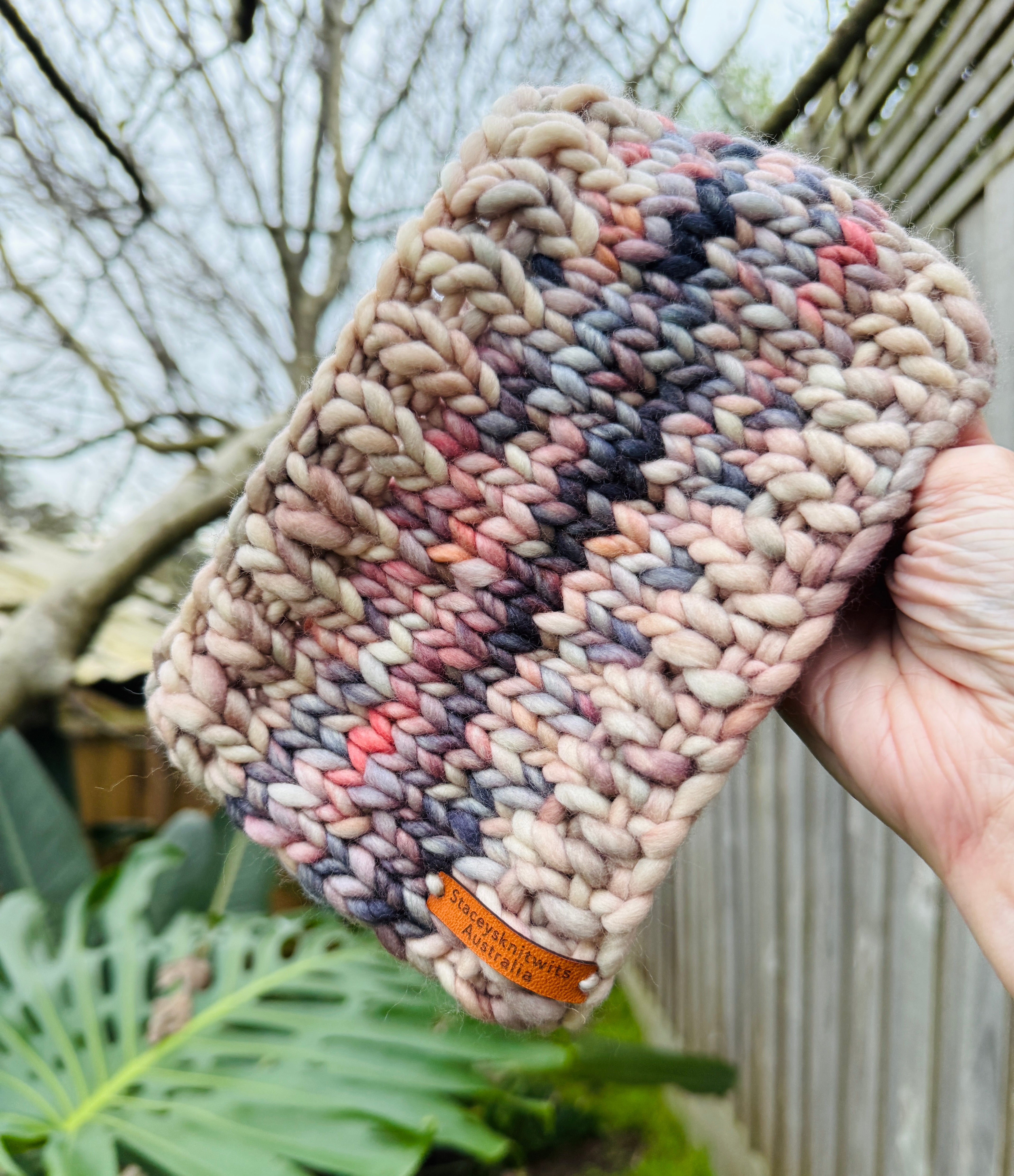 Hand Knitted Headband, Stretchy Soft Merino Headband