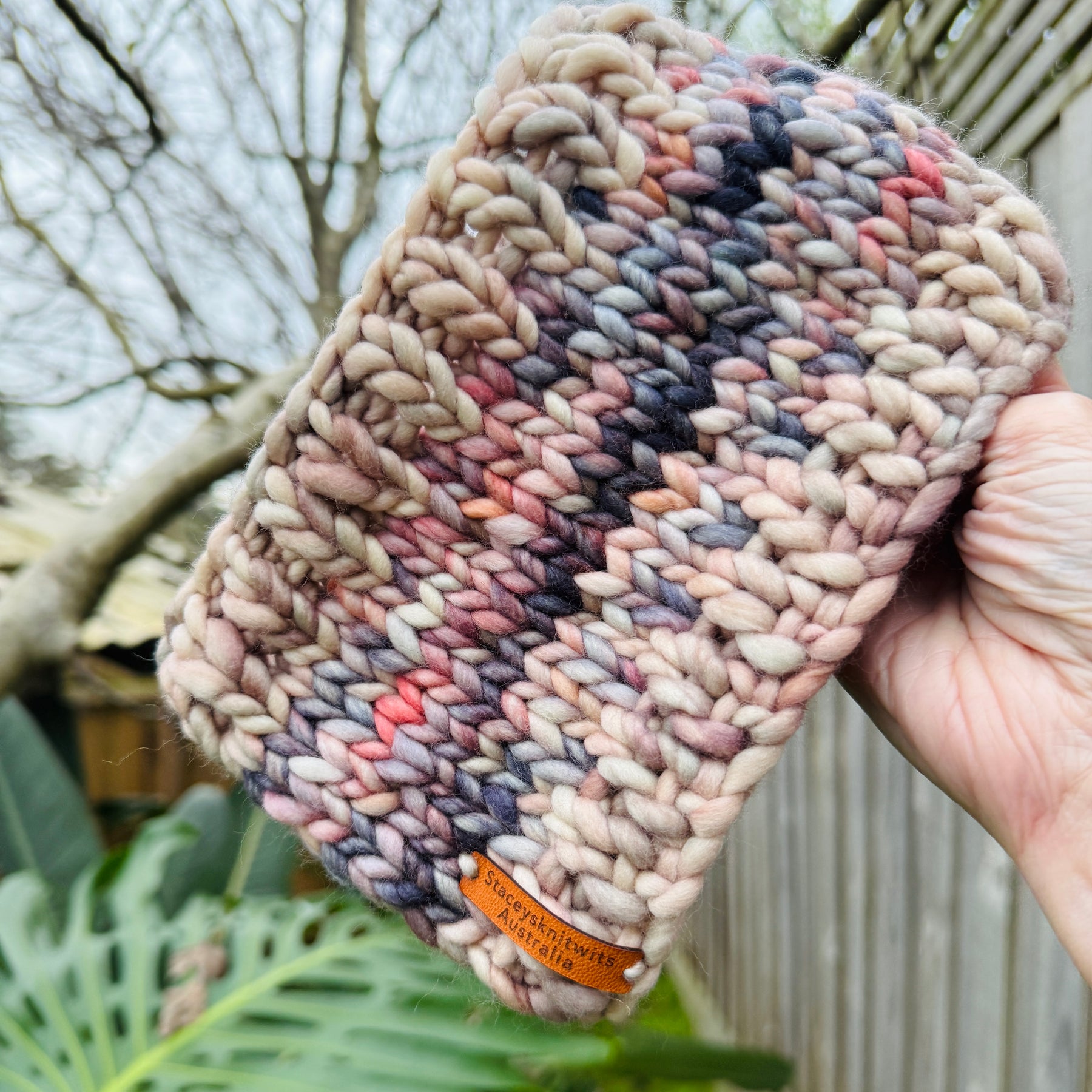 Hand Knitted Headband, Stretchy Soft Merino Headband