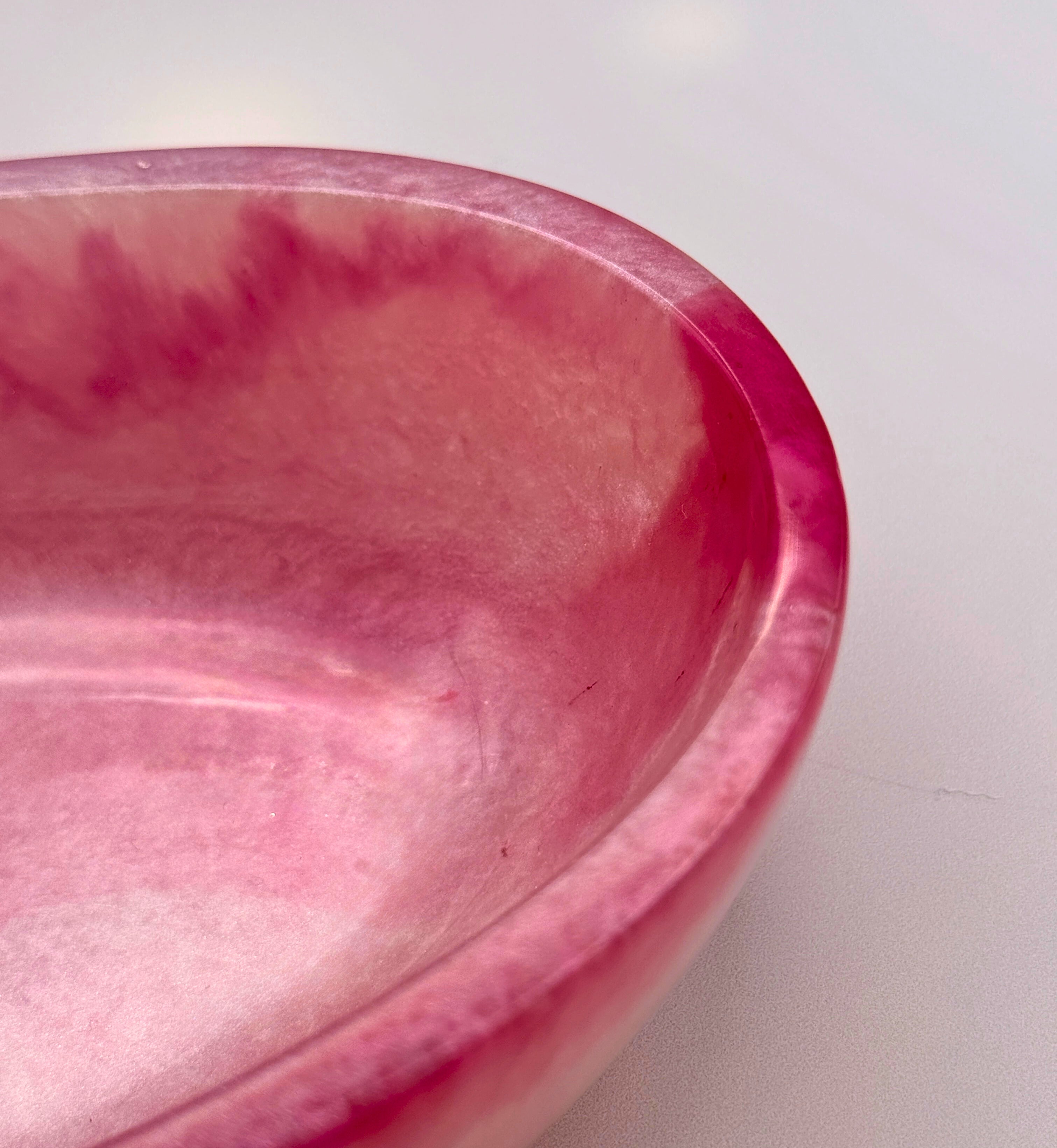 Handmade Oval Resin Bowl - Bold. Sparkly. Unique.