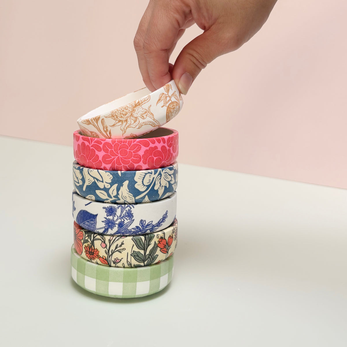 Decoupaged mini ring bowl