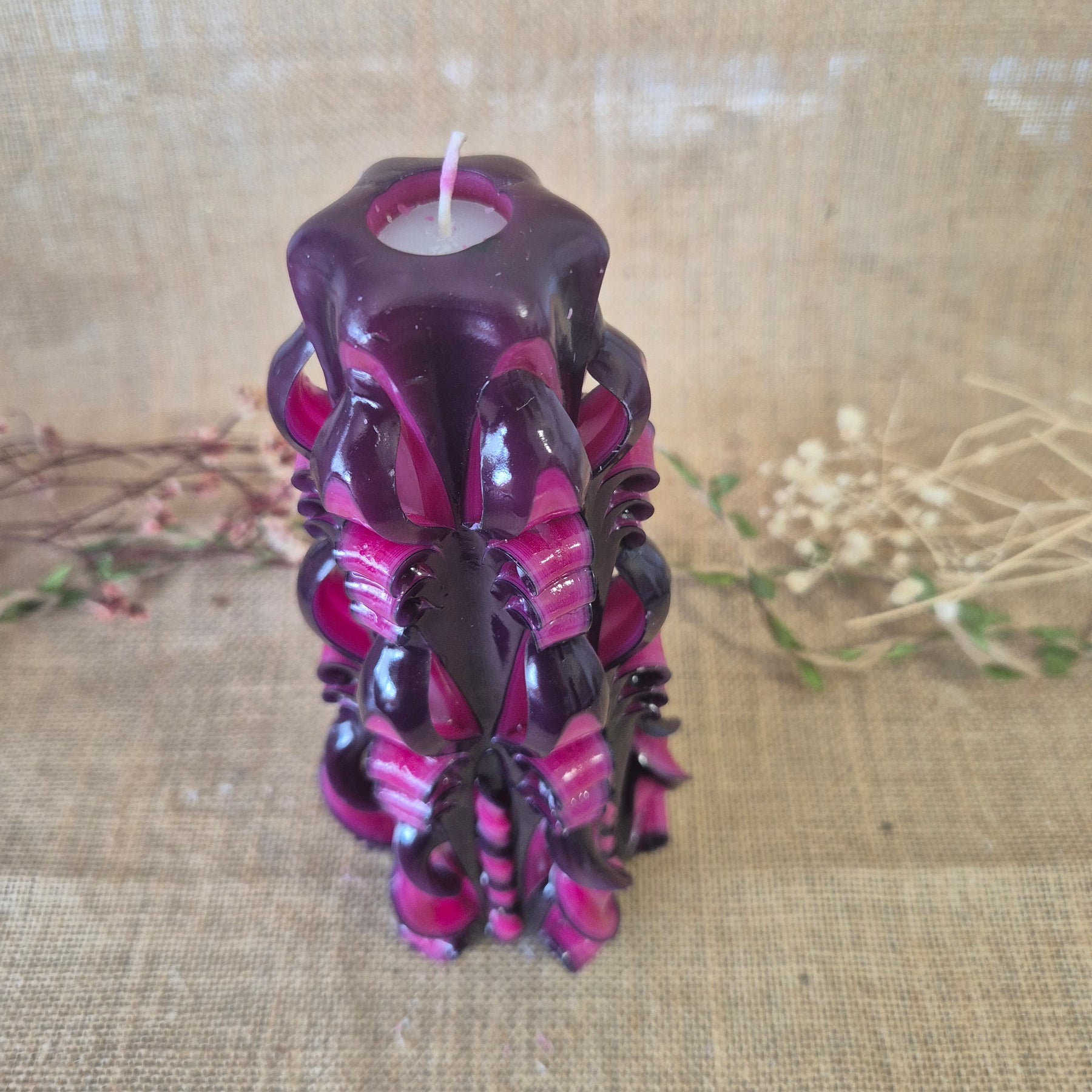 Pink, Magenta and Black 21cm