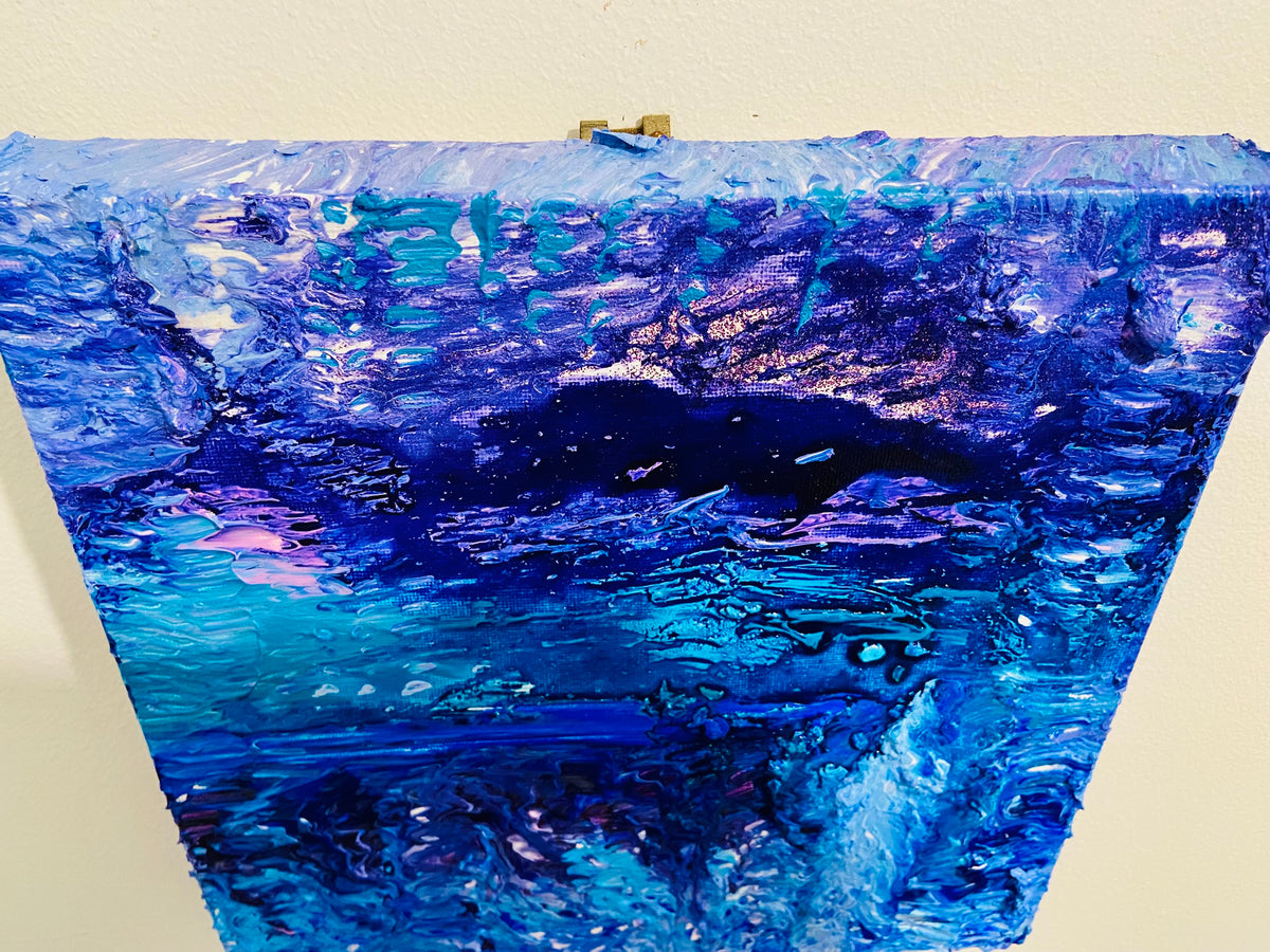 Uta: ORIGINAL CANVAS PAINTING 25.4x25.4x3.5cm by Margo Humphries