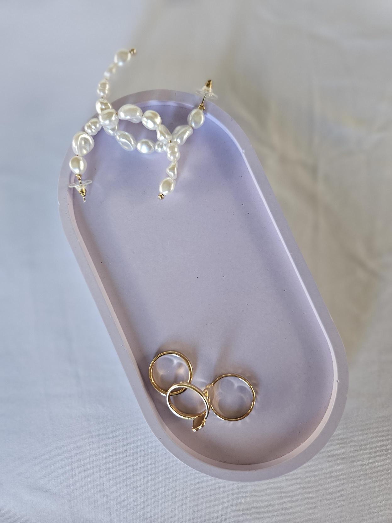 Eco Resin Oval Trinket Tray