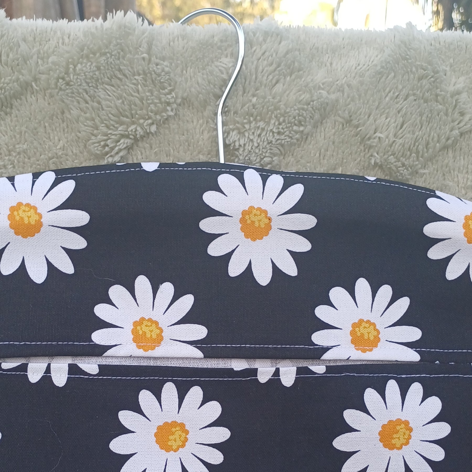 Peg Bag - Black Daisy Design