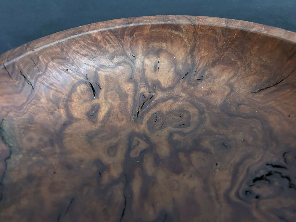 Redgum burl bowl