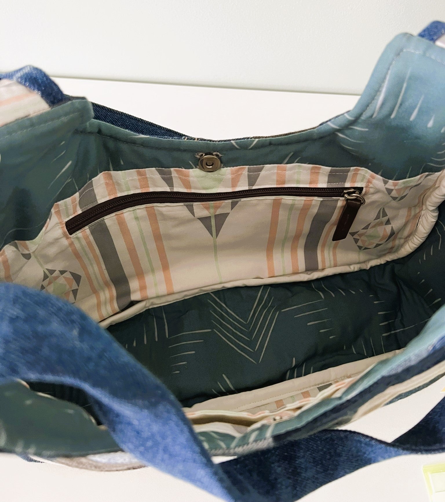 Upcycled Denim Hobo Bag