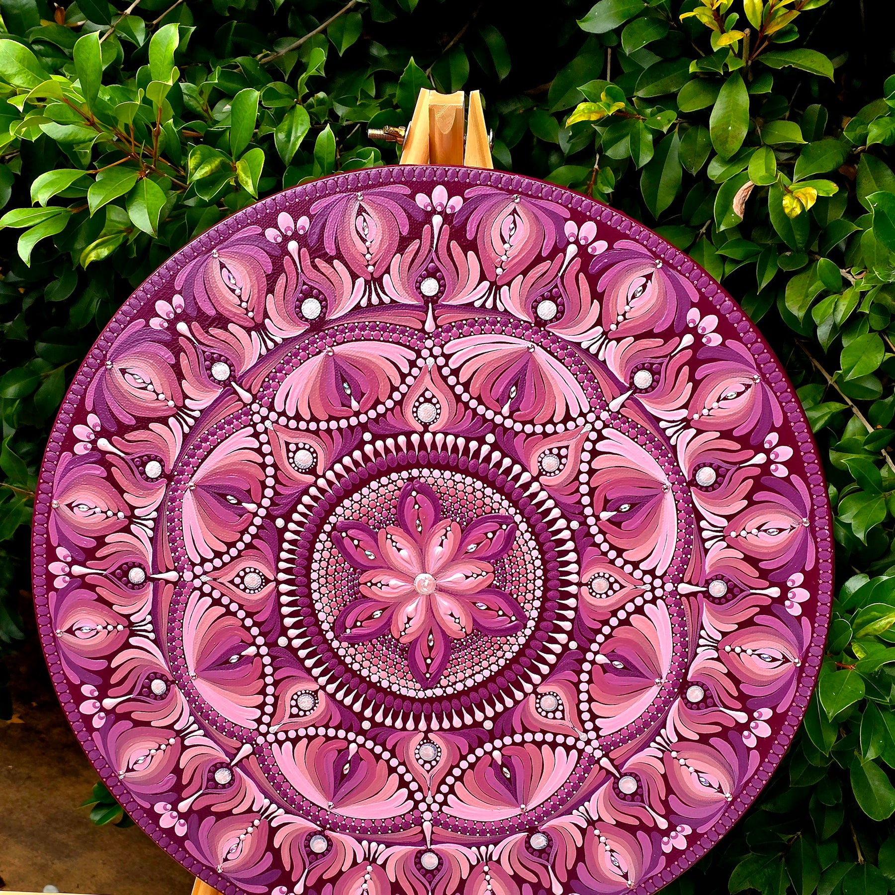 Original, one of a kind mandala painting,