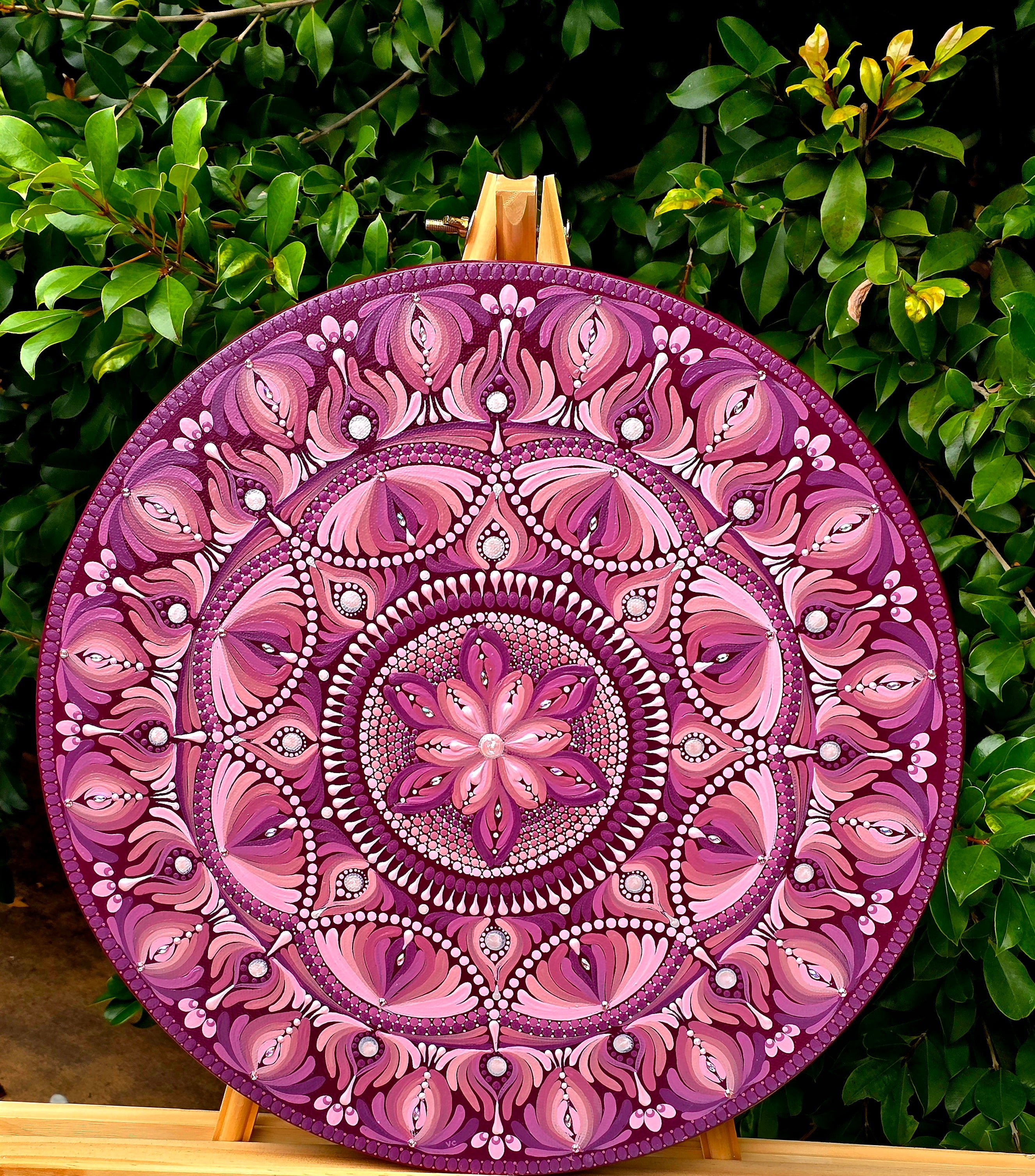 Original, one of a kind mandala painting,