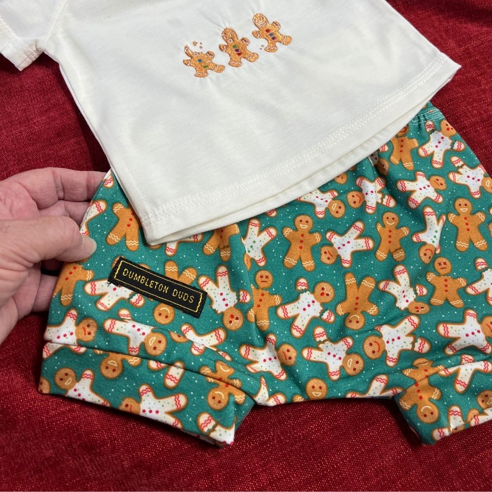 Gingerbread Men | Sizes 000, 00, 0 |Handmade Baby Pants by Dumbleton Duds | Free Postage Orders $50+