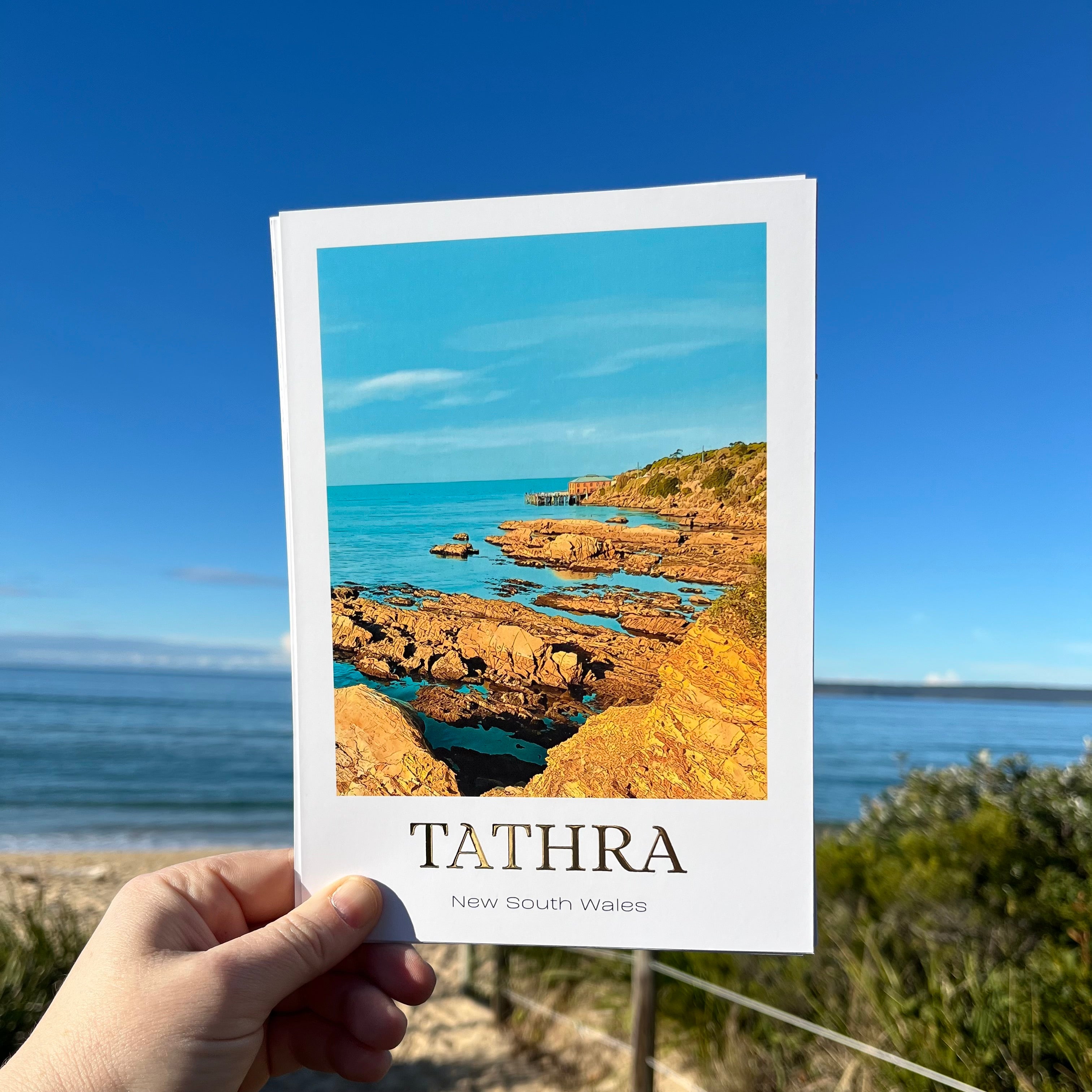 Sapphire Coast Gold Foil Location Prints