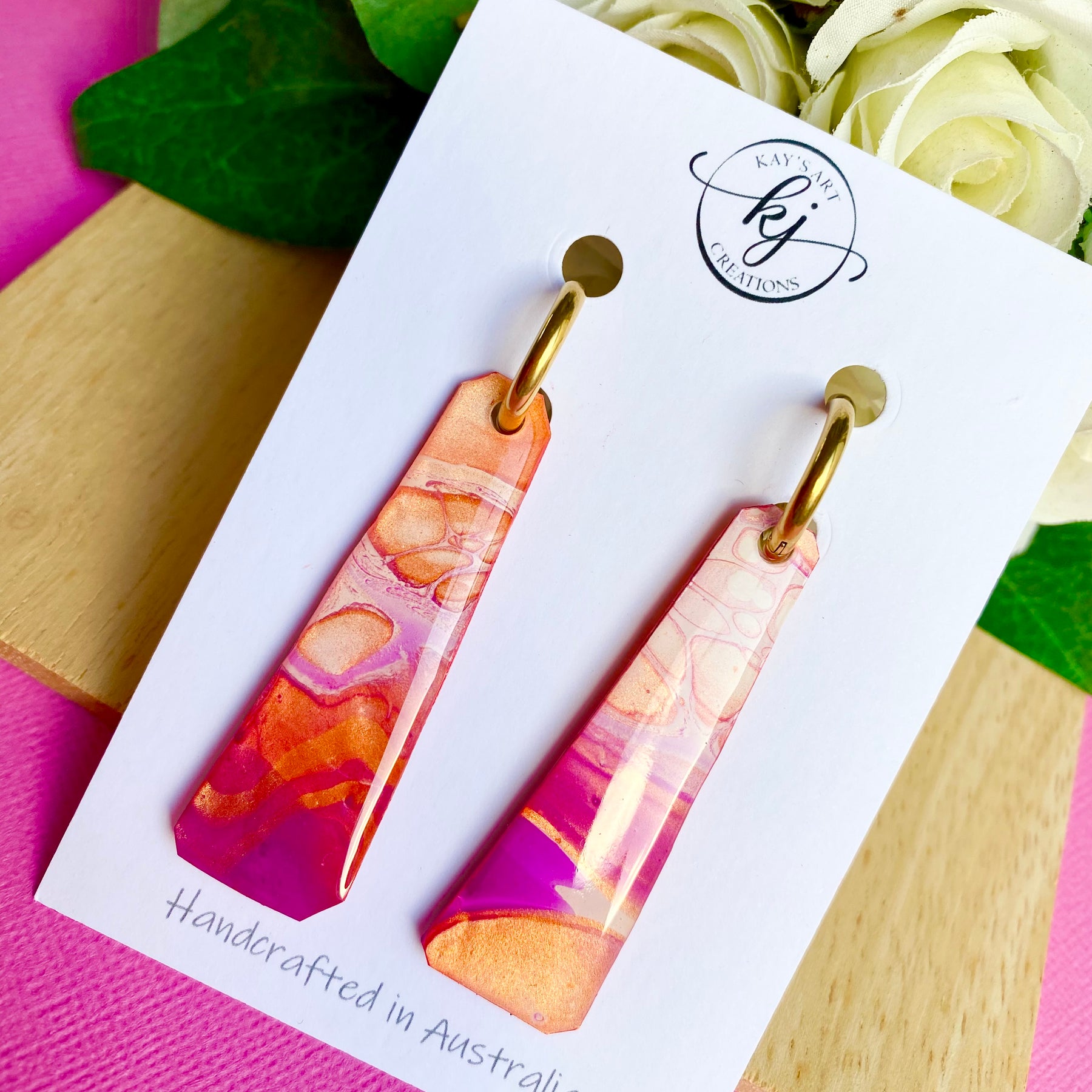 Bright Artistic Handmade Earrings
