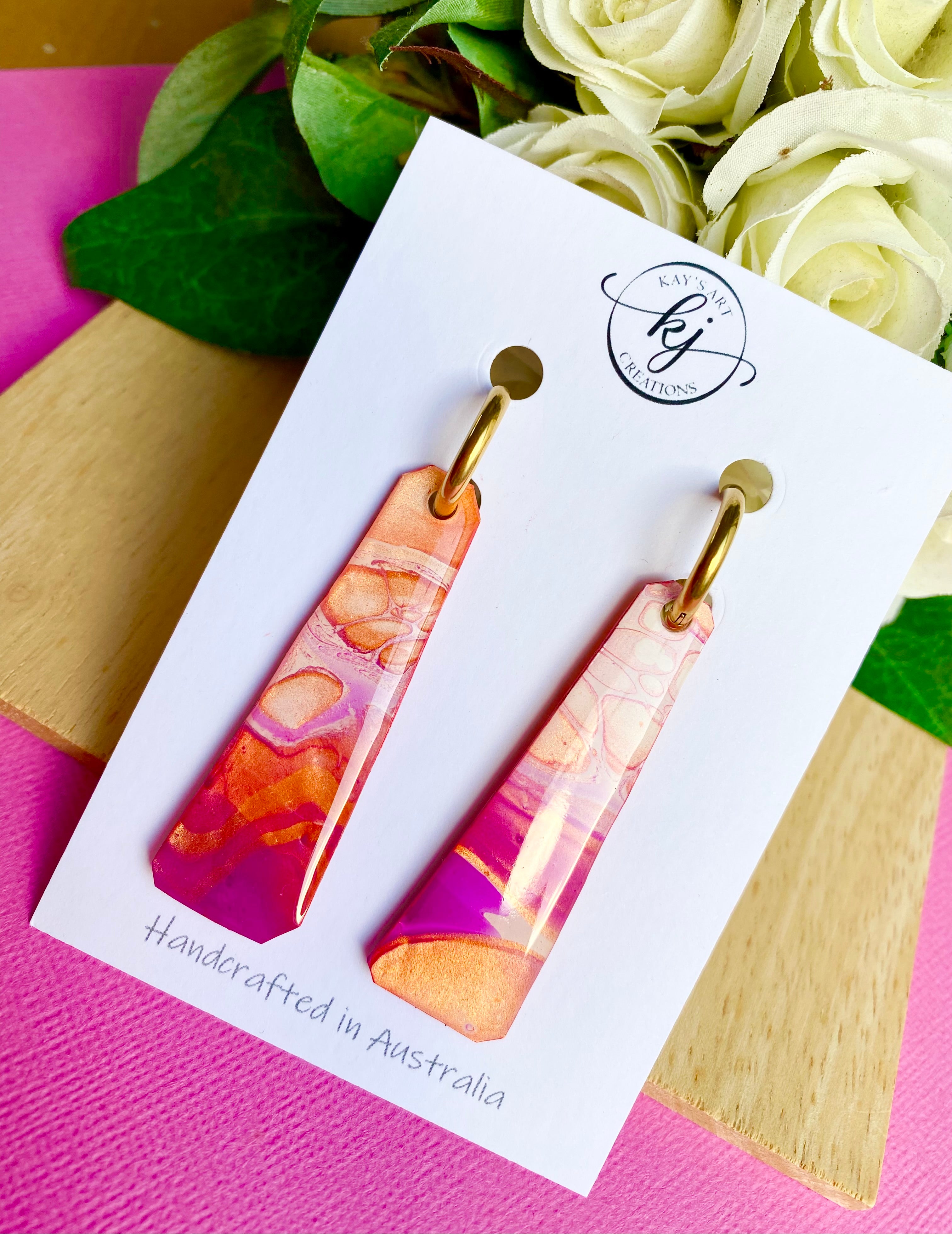 Bright Artistic Handmade Earrings