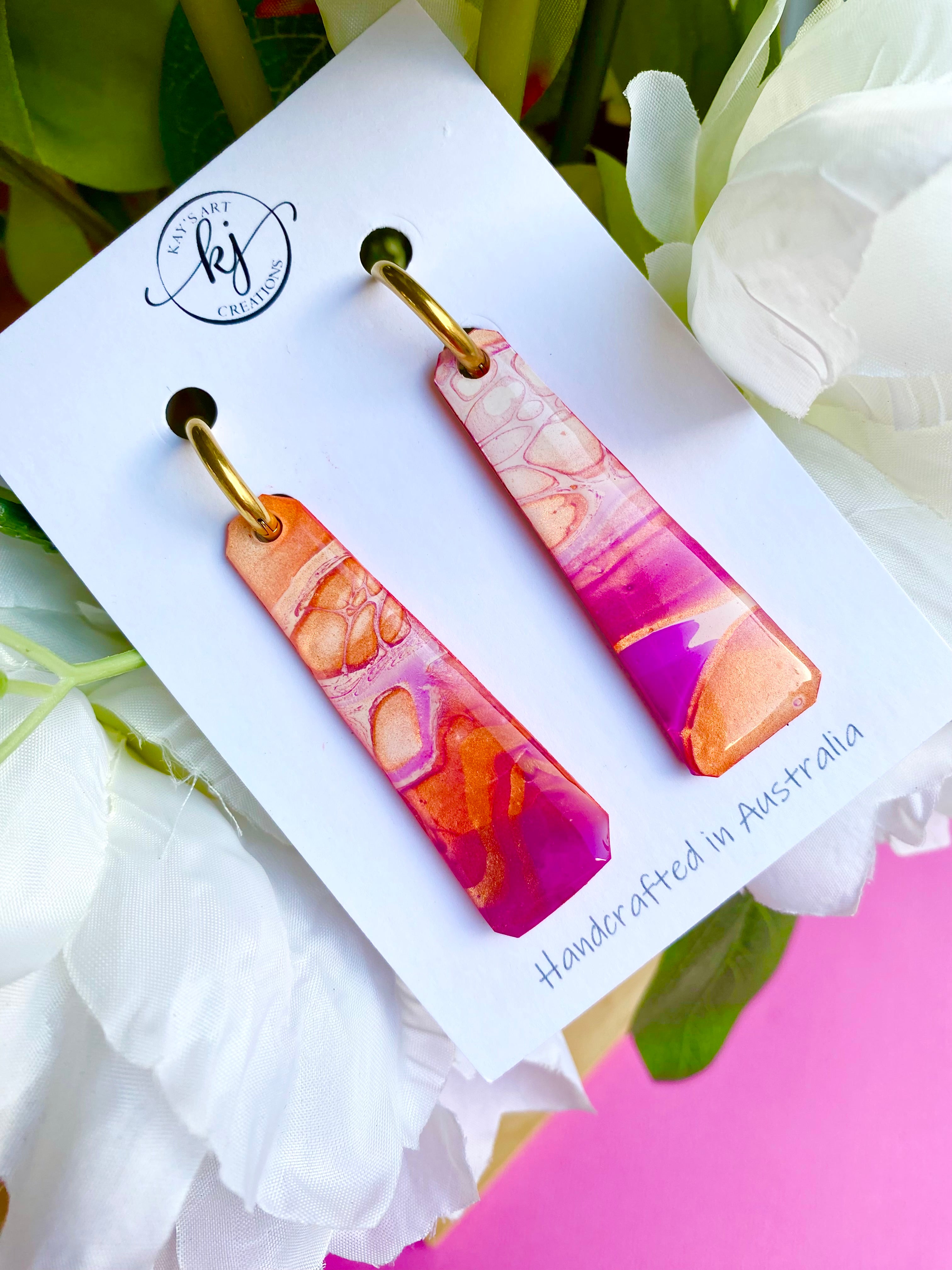 Bright Artistic Handmade Earrings