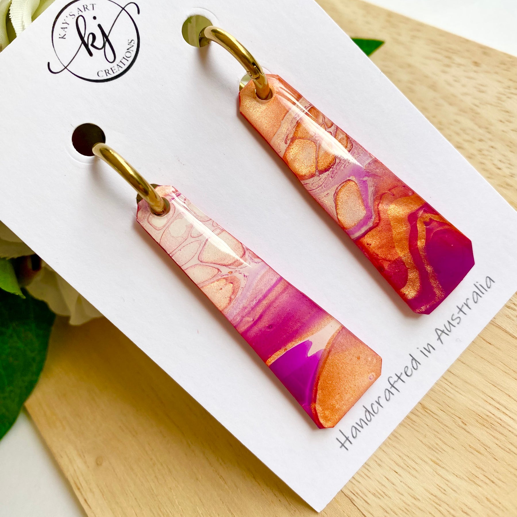 Bright Artistic Handmade Earrings
