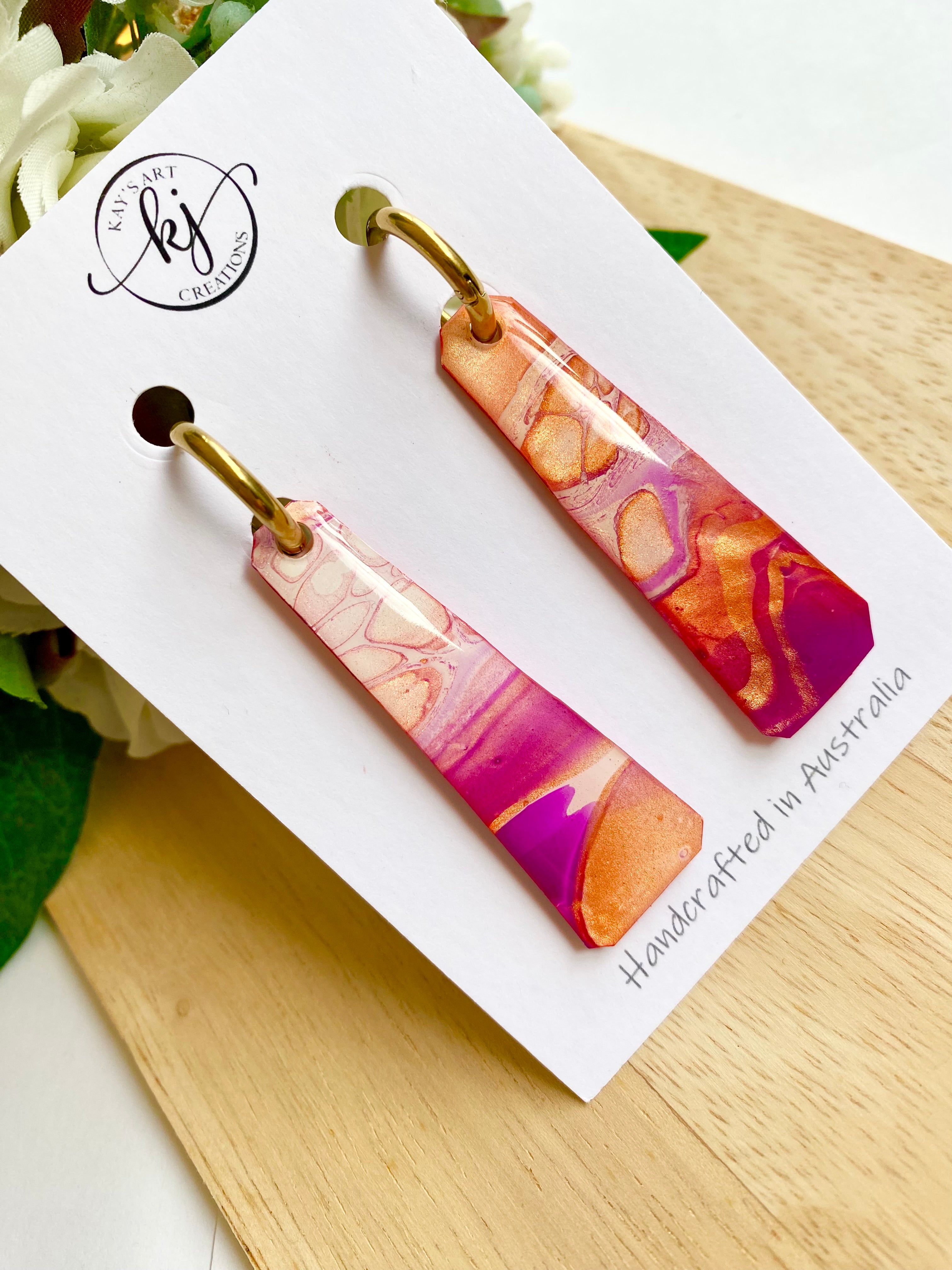 Bright Artistic Handmade Earrings