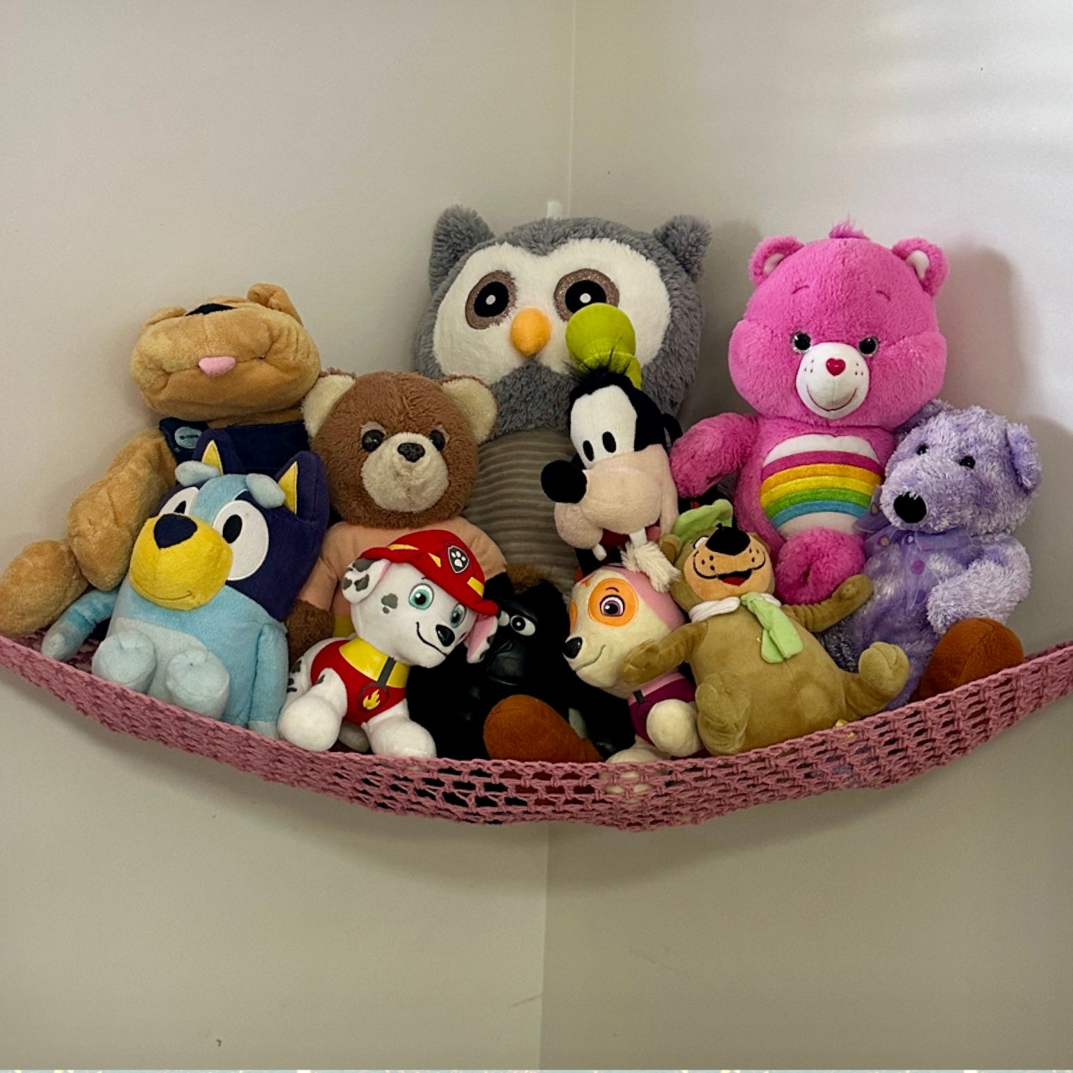 Crochet Toy Hammock for Plush Toys | Handmade Soft Toy Storage | Kids Room & Nursery Decor | Wall Hammock