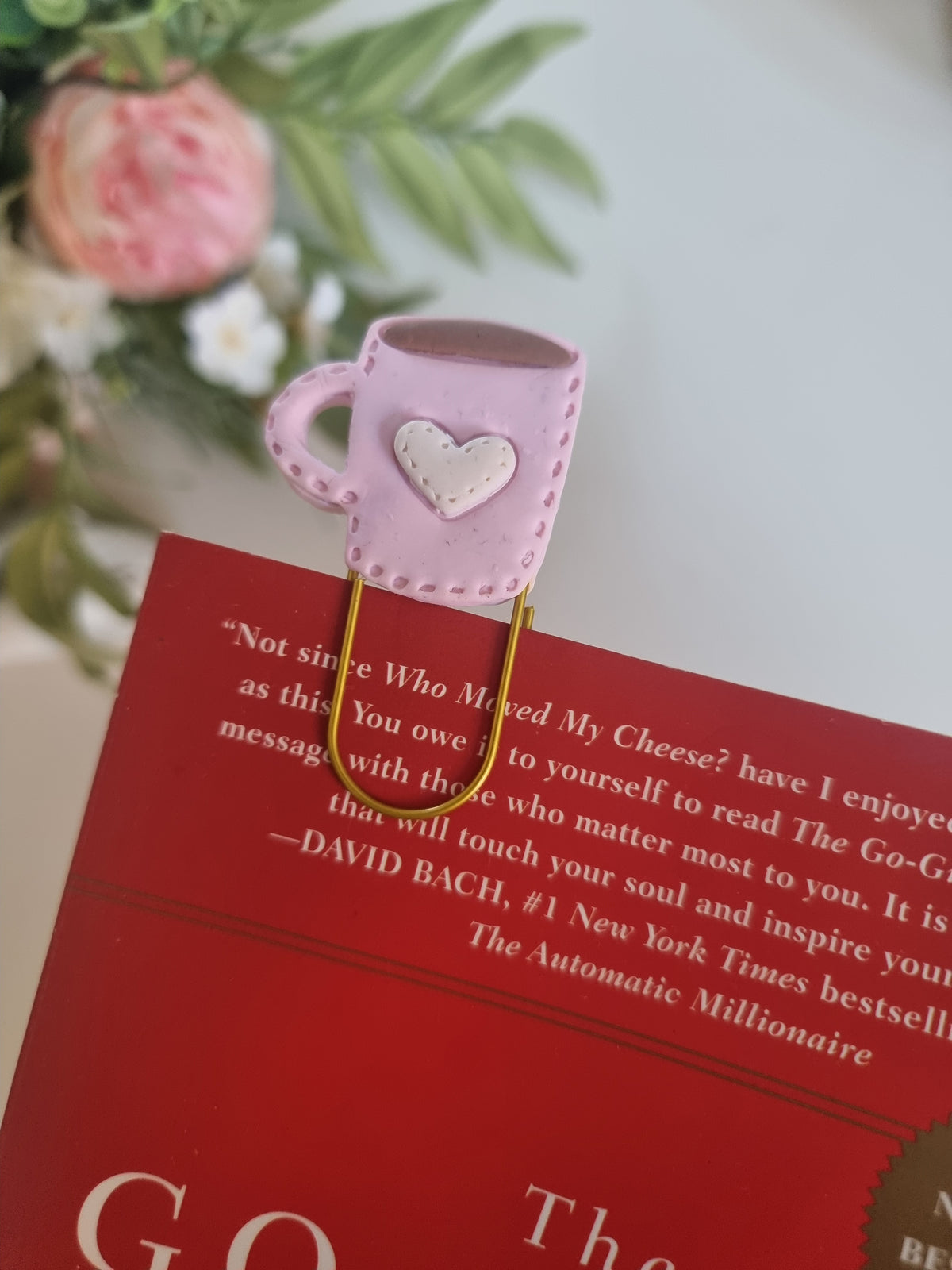 Coffee Mug Paper Clip Book Mark